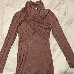 Skin tight dress that crosses in front